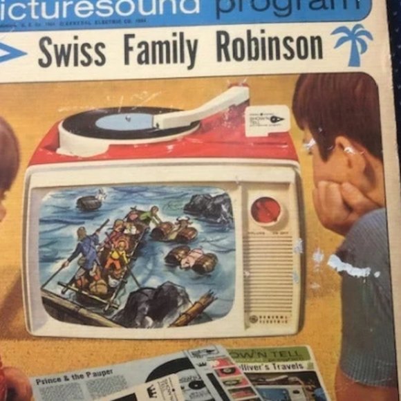 Lot of 5 Vintage 1960's GE Show N Tell Viewer Picturesound Program Toy Records - Picture 6 of 7